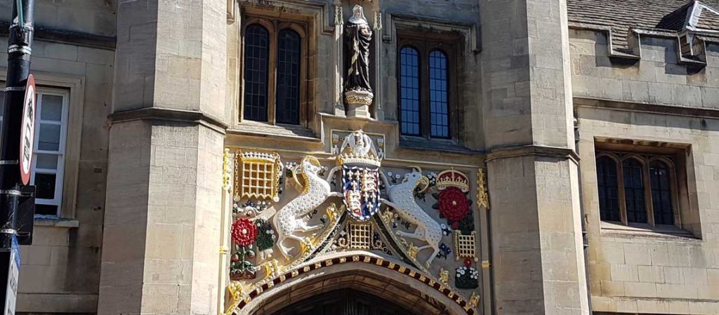 Cambridge University's Christ's College gate restoration