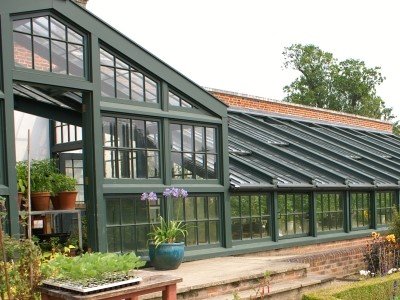 Completed restoration of Wimpole Hall Greenhouse