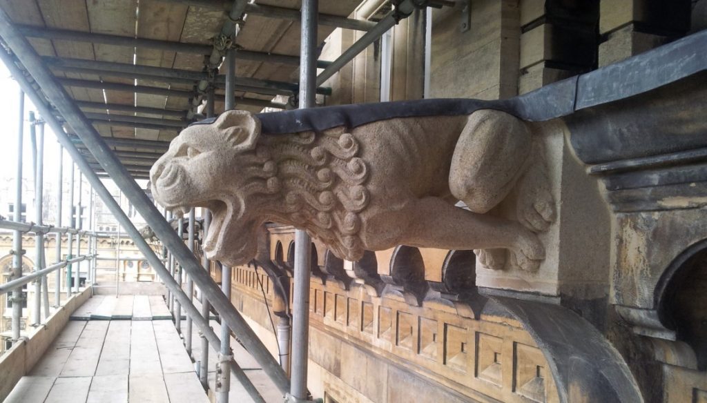 Restoration of a Gonville and Caius gargoyle