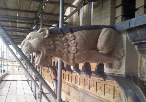 Restoration of a Gonville and Caius gargoyle