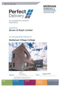 Award for Bottisham College construction