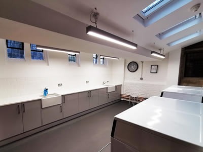 Completed work of Ridley Hall laundry