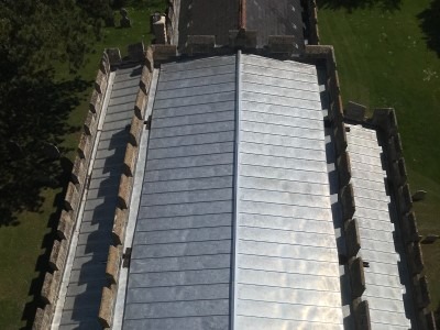 Completed roof