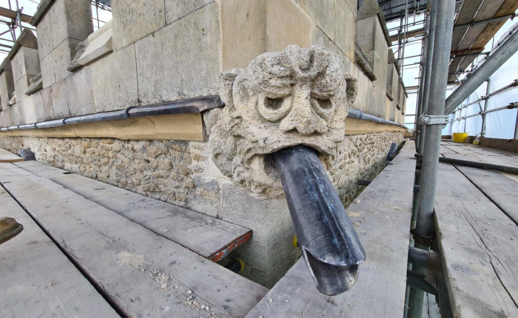 Finished gargoyle at Jesus College Cambridge