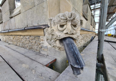 Finished gargoyle at Jesus College Cambridge