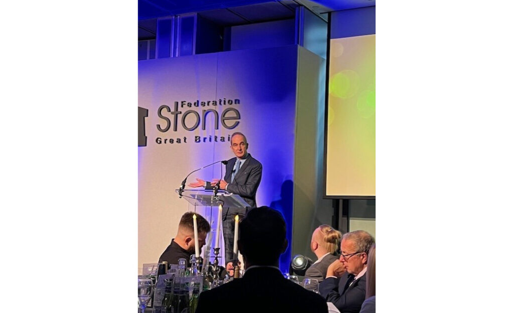 Kevin McCloud presenting the Natural Stone Award