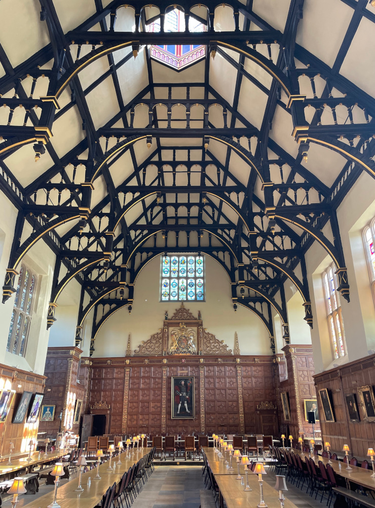 An Inside view of the completed restoration of Trinity Hall