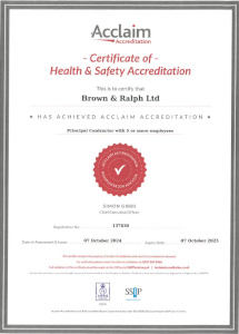 Acclaim Health and Safety Accreditation