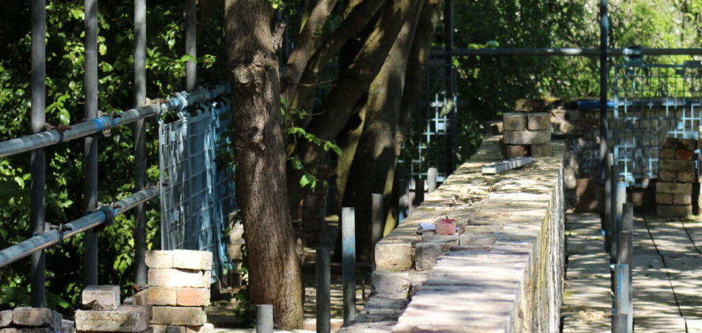 Wandlebury wall repairs