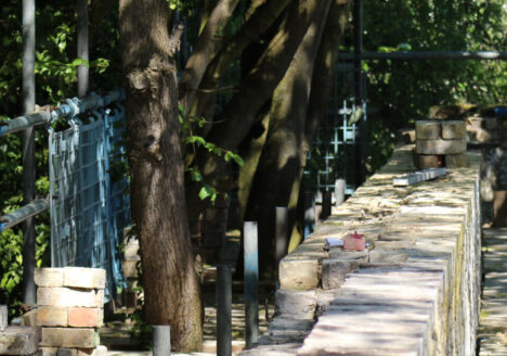Wandlebury wall repairs